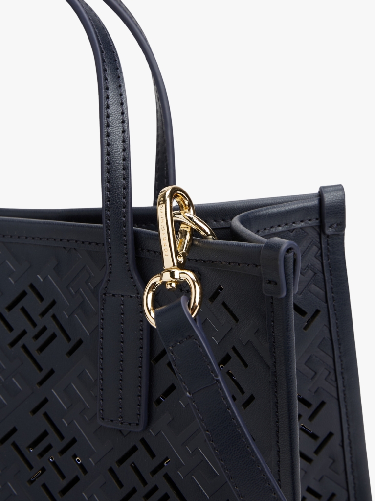 Blue Geanta Tote City Cu Monograma TH  Femei