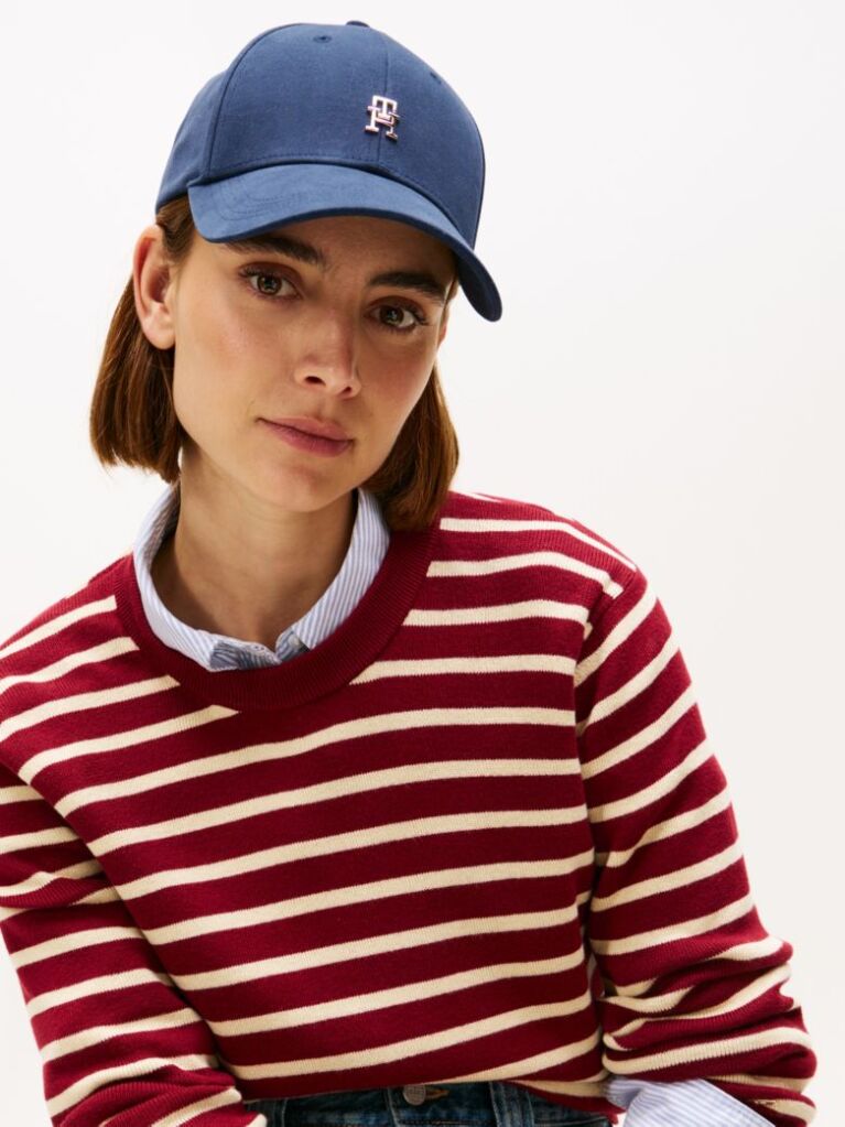 Blue Sapca Baseball Chic Cu Monograma TH  Femei