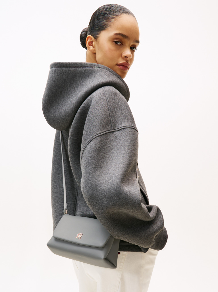 Grey Modern Essential Crossbody Bag  Women