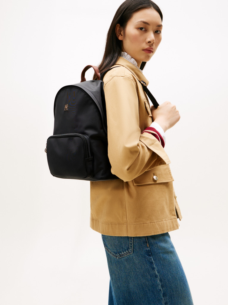 Negru Rucsac TH Monogram Dome  Femei