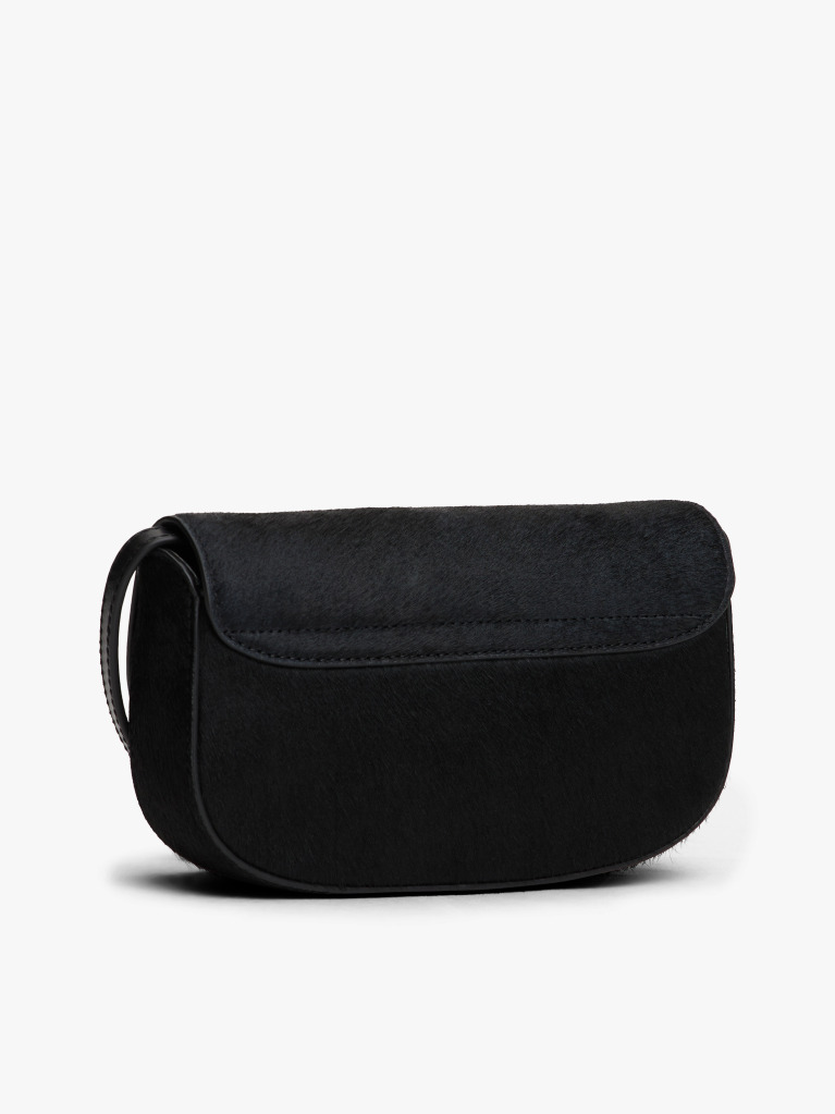 Black Leather Crossbody Bag  Women