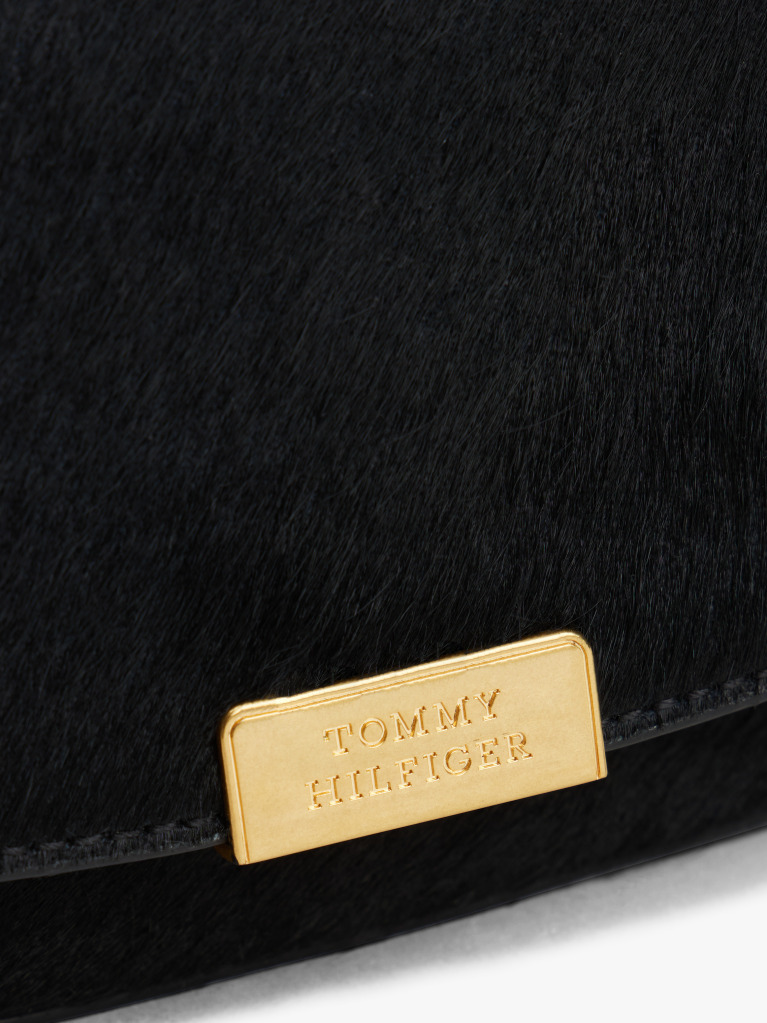 Black Leather Crossbody Bag  Women
