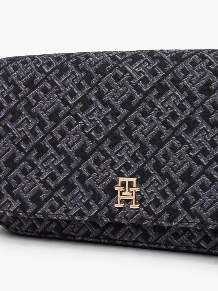 Negru Geanta Hilfiger Icon Crossbody Jacquard  Femei
