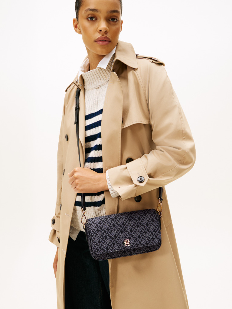Negru Geanta Hilfiger Icon Crossbody Jacquard  Femei