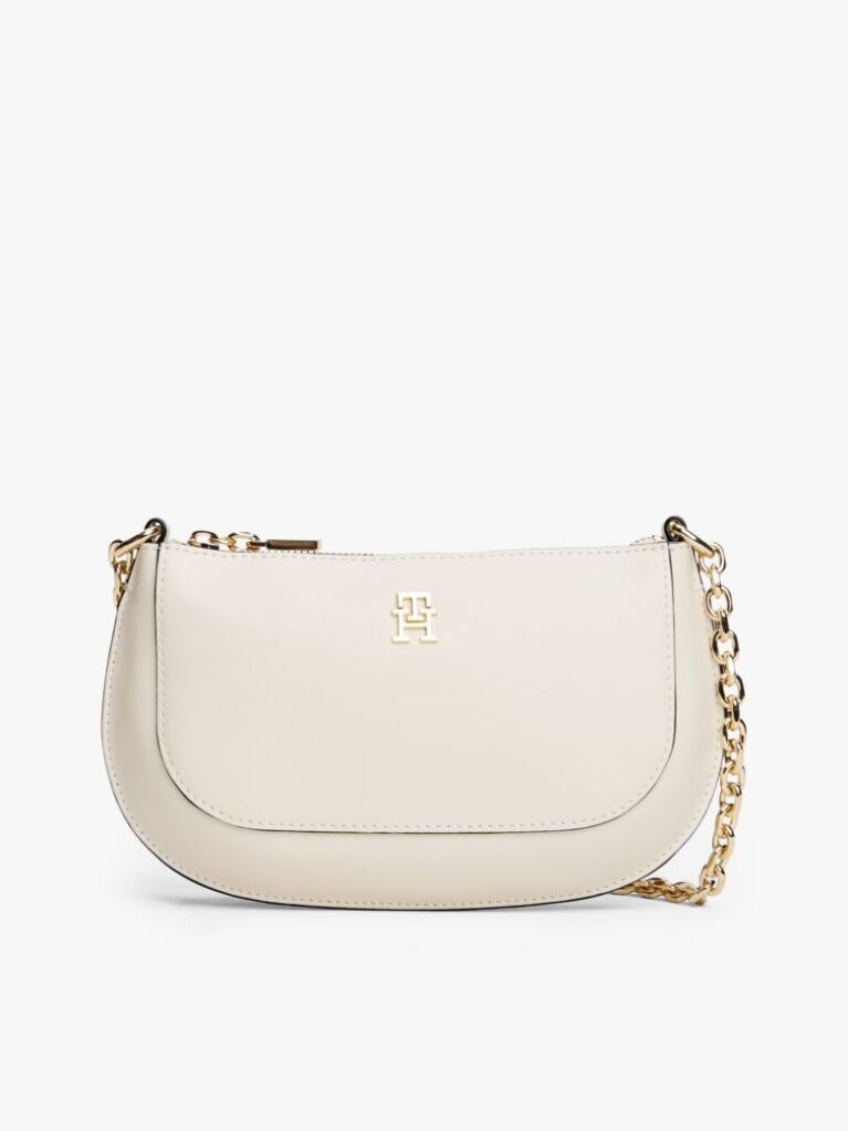 Bej TH Monogram Geanta Crossbody Cu Curea Tip Lant   Femei