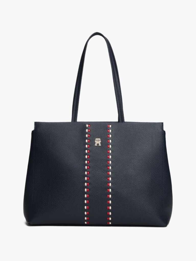 Blue Signature Tape Tote  Women
