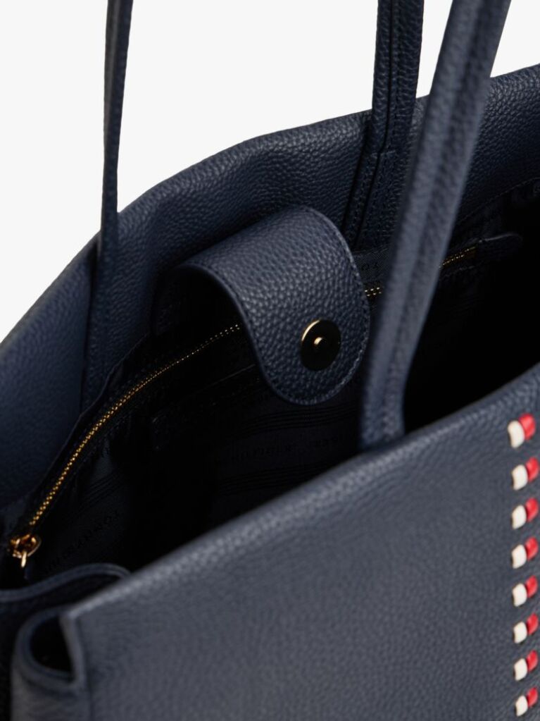 Blue Signature Tape Tote  Women