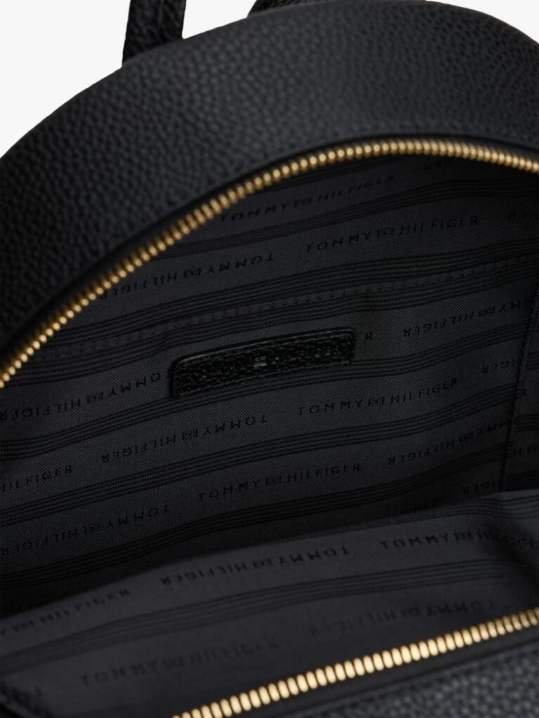 Black Tonal Signature Tape Backpack  Women