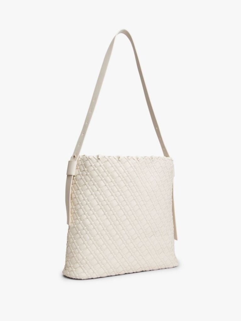 Bej TH Monogram Geanta Hobo Impletita  Femei