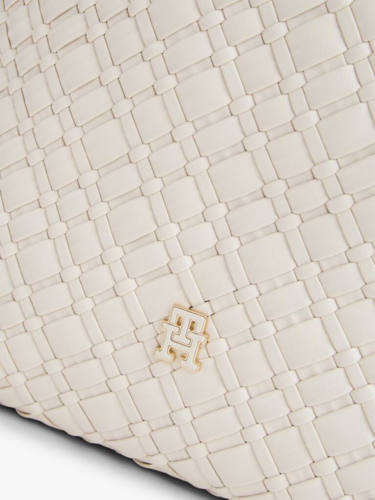 Bej TH Monogram Geanta Hobo Impletita  Femei