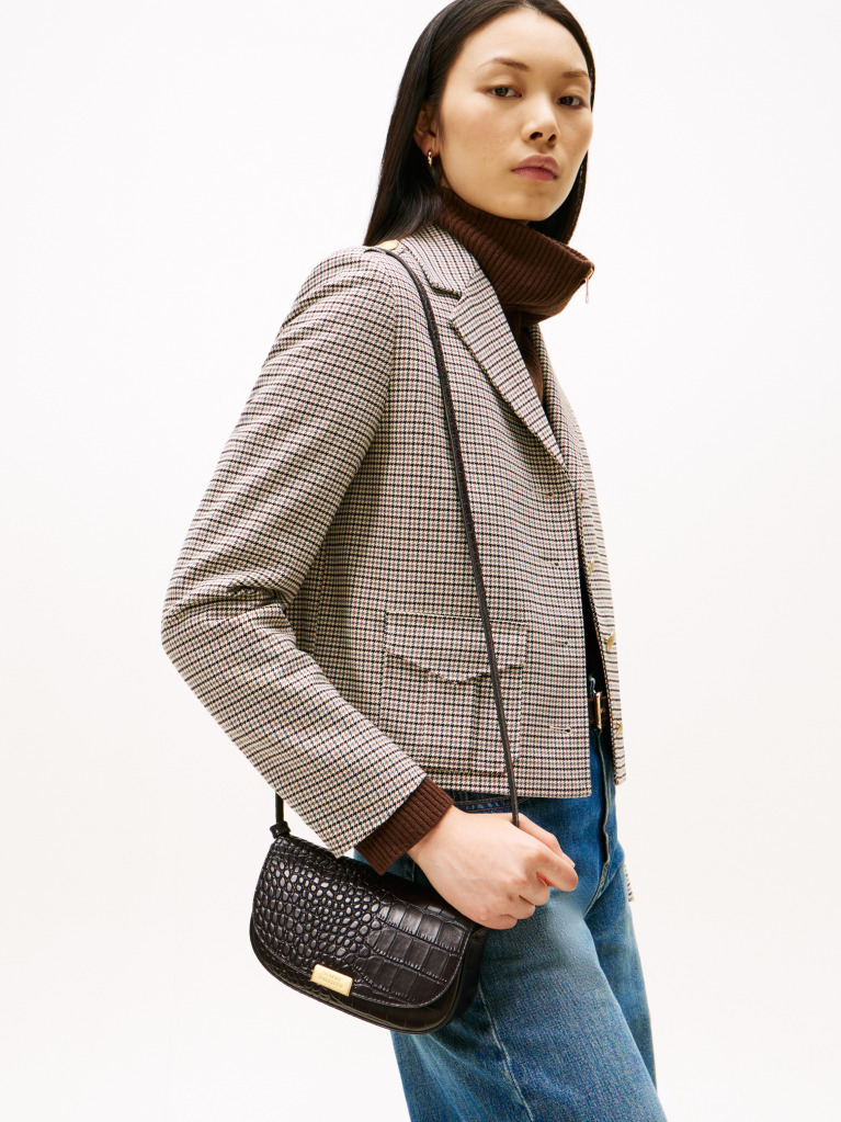 Maro Geanta Crossbody Din Piele Cu Imprimeu Croco  Femei
