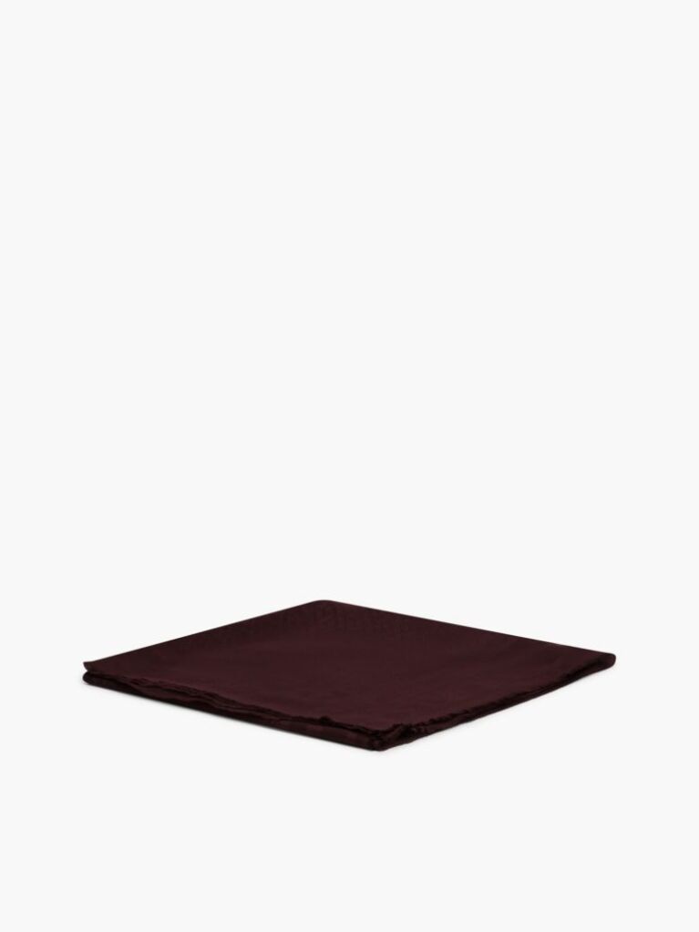Red TH Monogram Scarf With Wool  Women