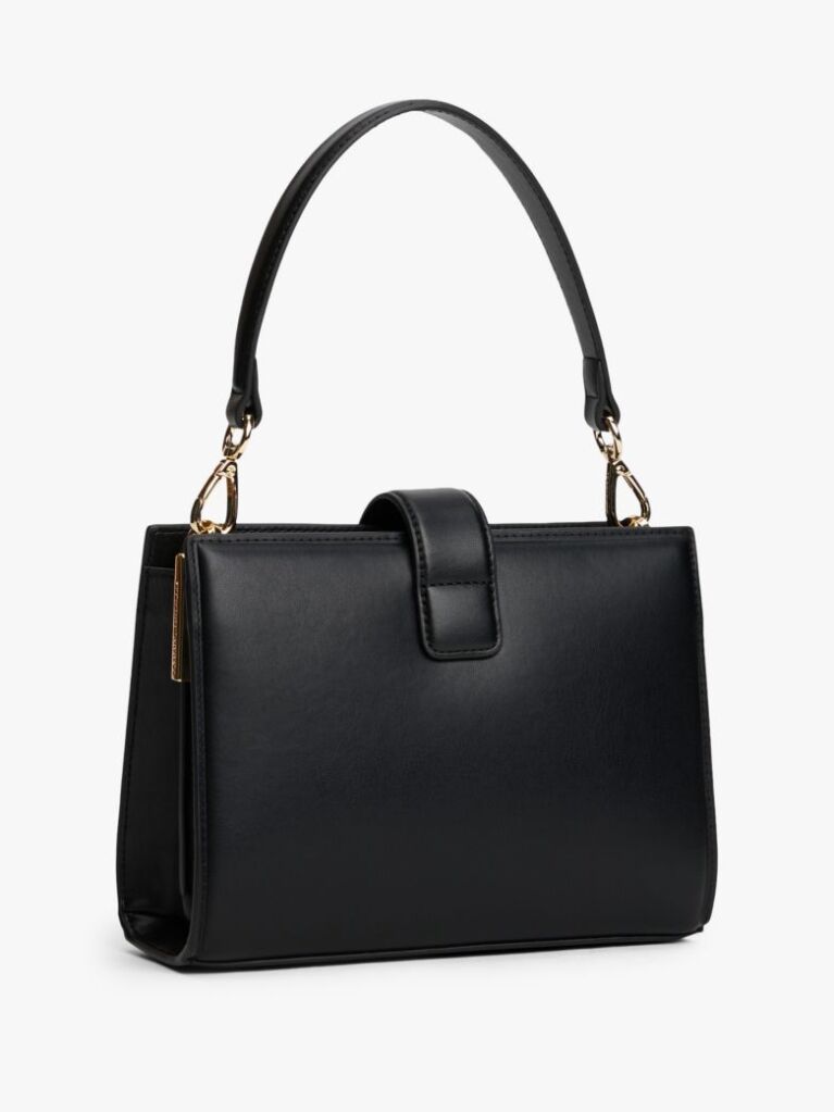 Negru Heritage TH Monogram Geanta Satchel  Femei