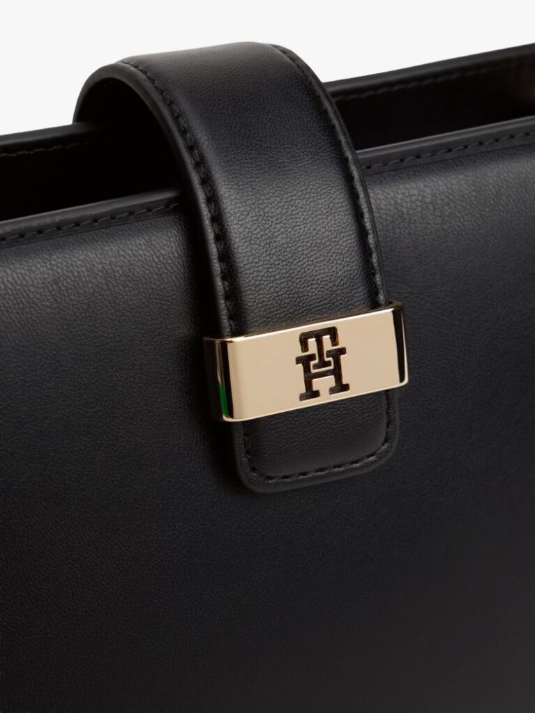 Negru Heritage TH Monogram Geanta Satchel  Femei
