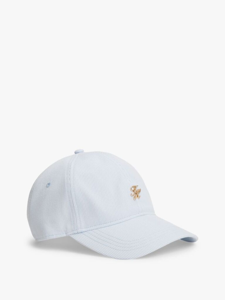 Blue Sapca De Baseball Cu Logo Stripe Seersucker  Femei