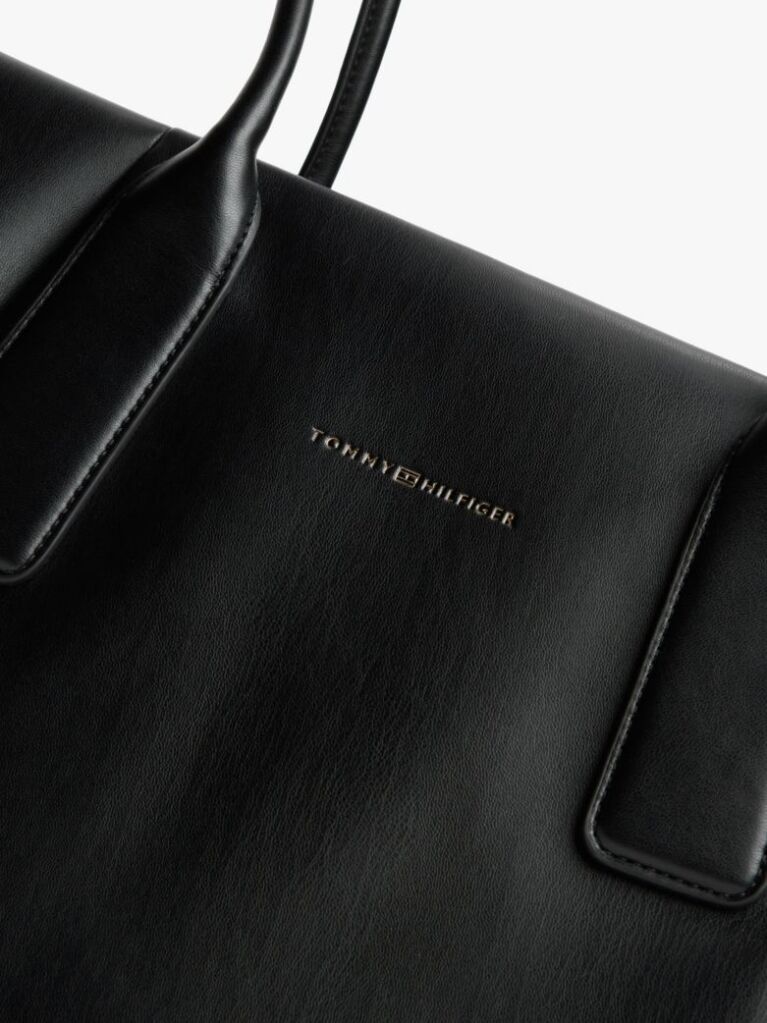 Negru Geanta Essential Tote Cu Logo Metalic  Femei