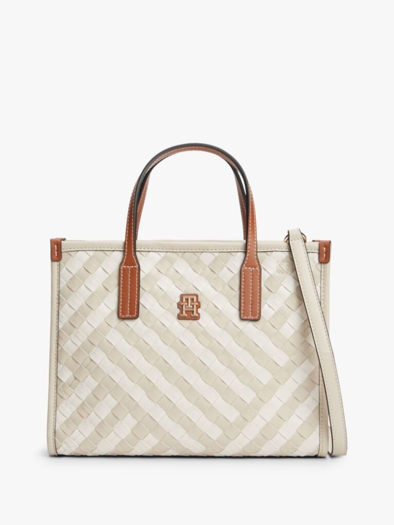 Bej City Geanta Crossbody Tote Tesuta  Femei
