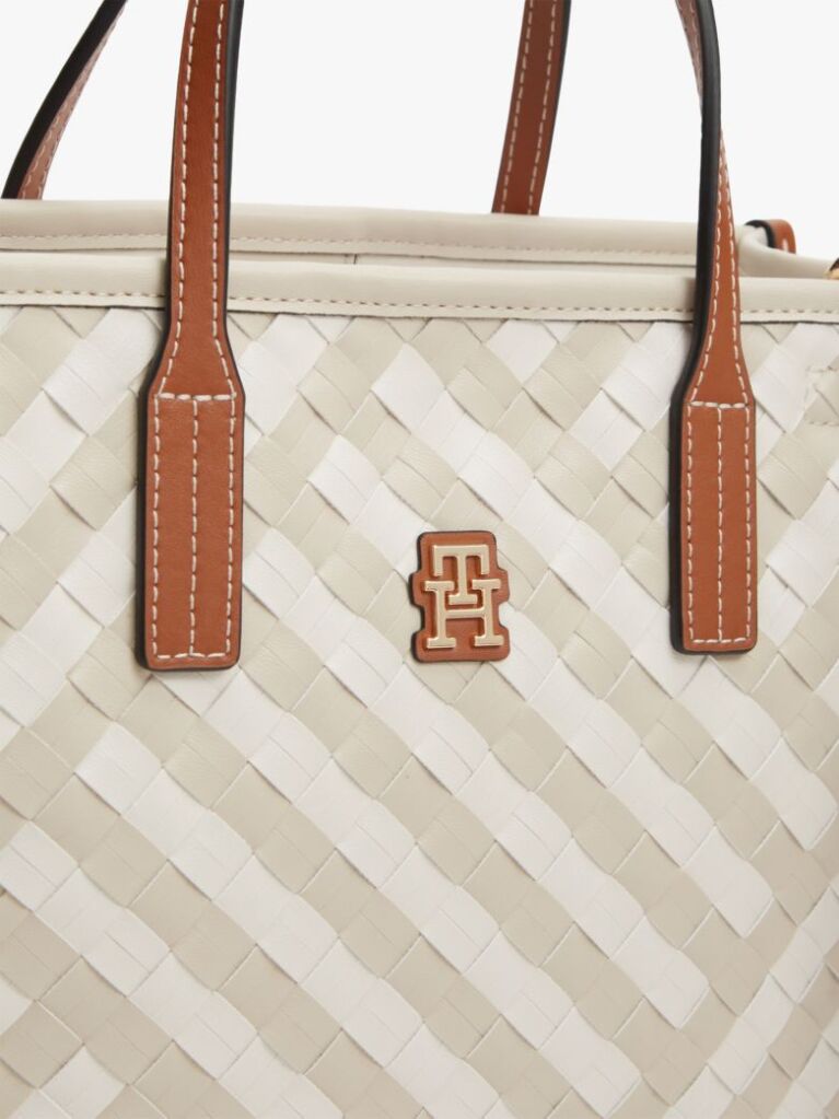 Bej City Geanta Crossbody Tote Tesuta  Femei