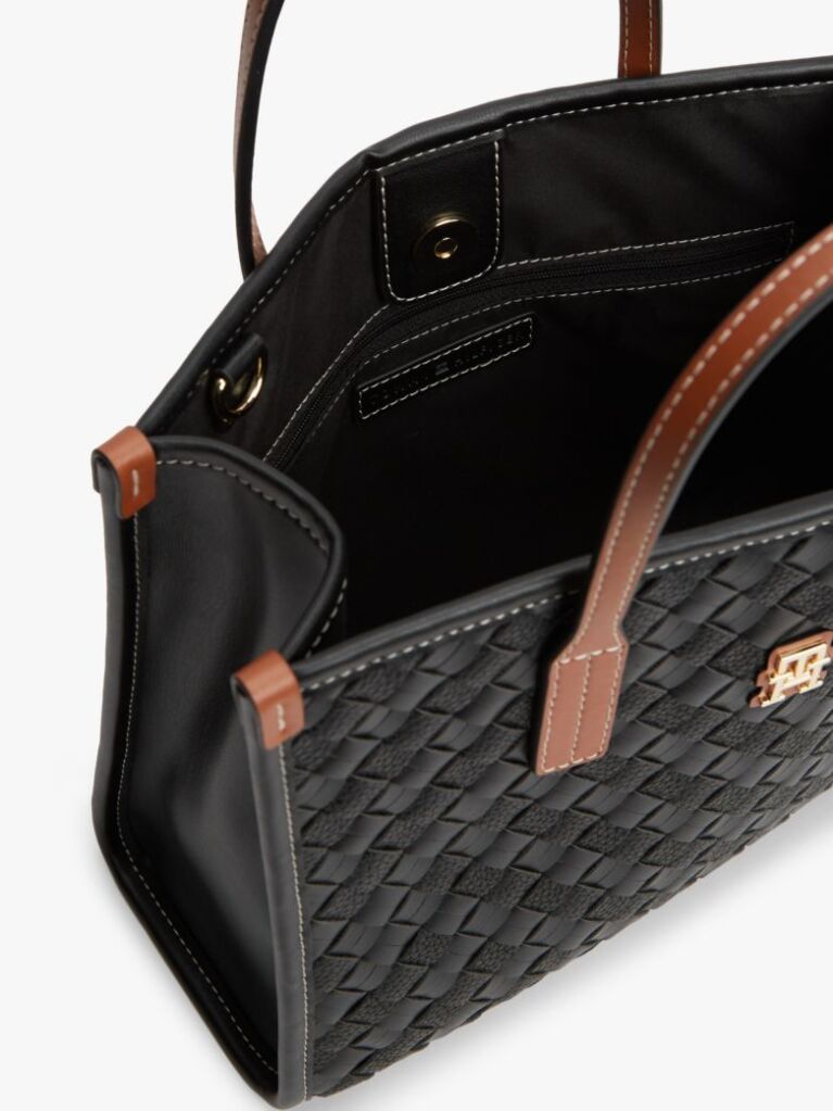 Negru City Geanta Crossbody Tote Tesuta  Femei
