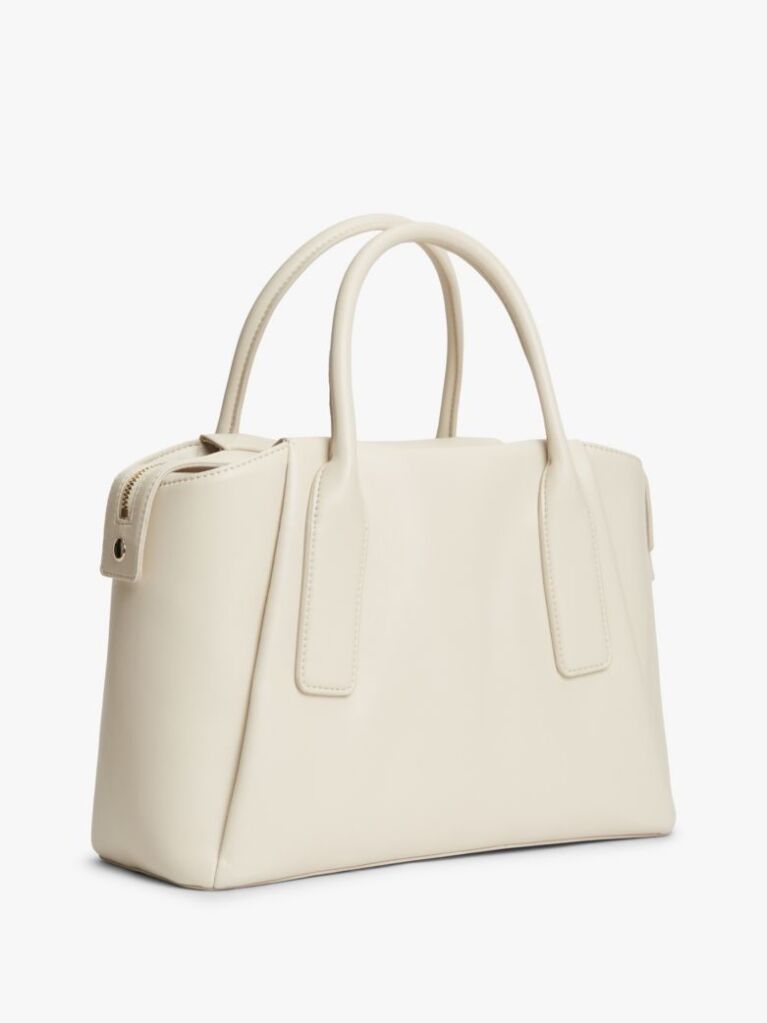 Beige Essential TH Monogram Crossbody Satchel  Women