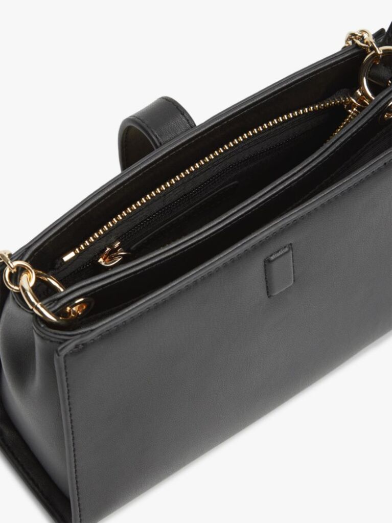 Black TH Monogram Chain Strap Crossover Bag  Women