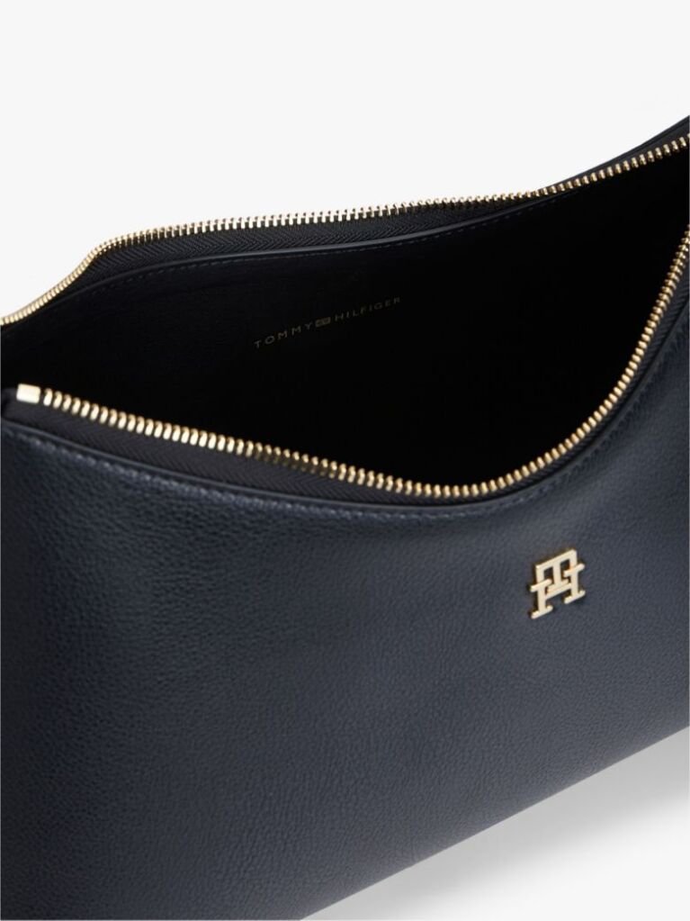 Negru Geanta De Umar Hilfiger Icon Pebble Grain  Femei