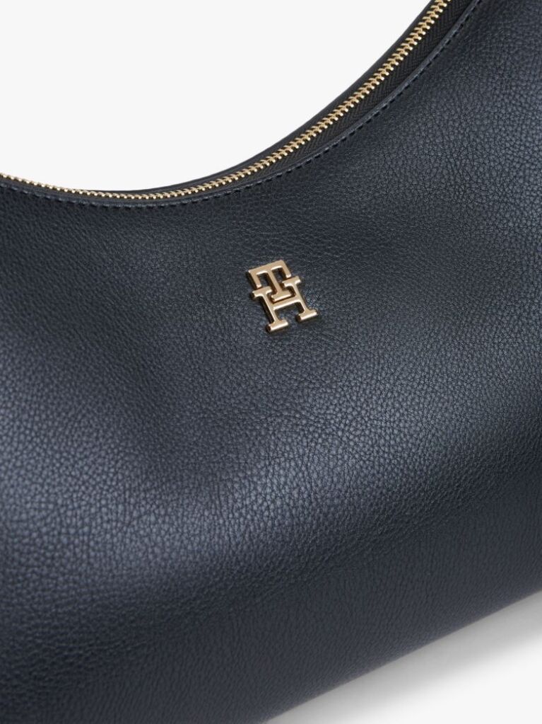 Negru Geanta De Umar Hilfiger Icon Pebble Grain  Femei