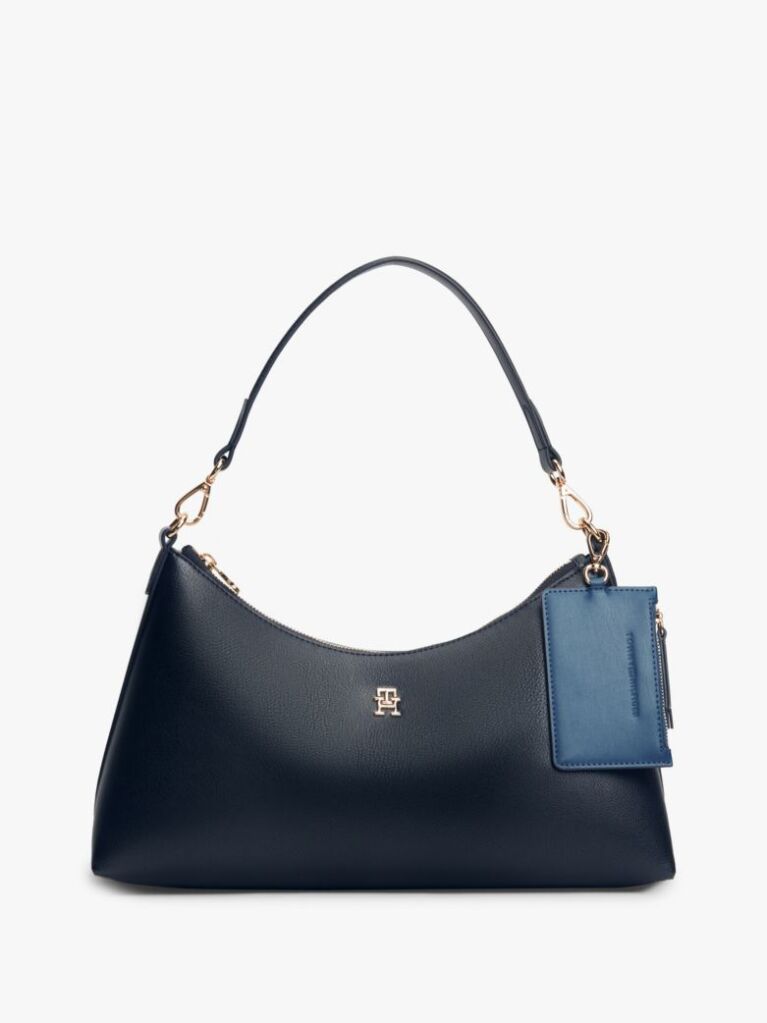 Blue Geanta De Umar Hilfiger Icon Pebble Grain  Femei