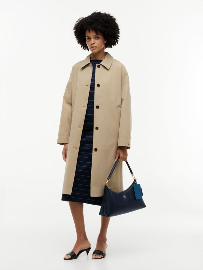 Blue Geanta De Umar Hilfiger Icon Pebble Grain  Femei