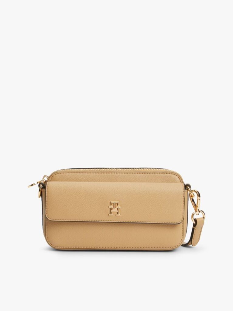 Bej Geanta Crossbody Camera Hilfiger Icon  Femei