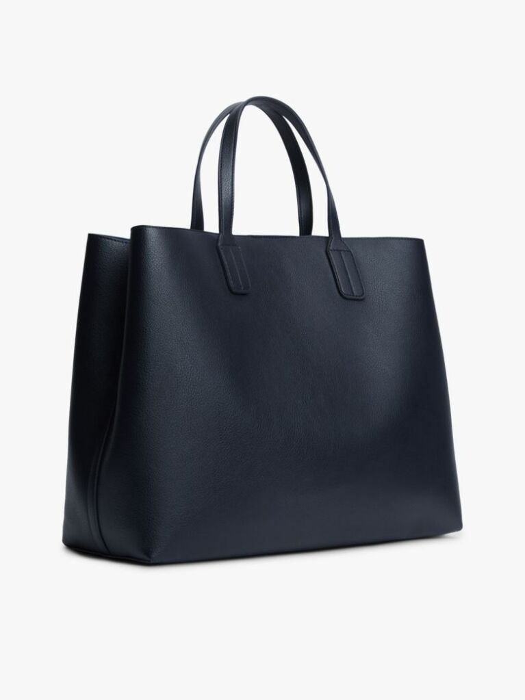 Blue Geanta Satchel Hilfiger Icon Pebble Grain  Femei