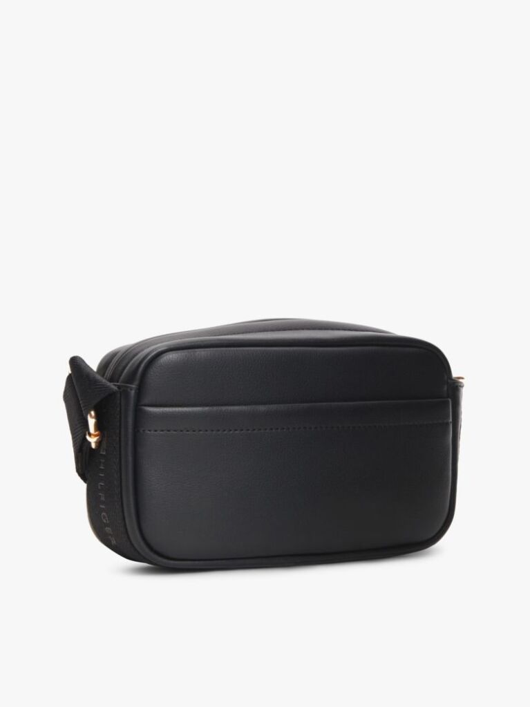 Negru Geanta Crossbody Camera Cu Logo Pe Banda  Femei