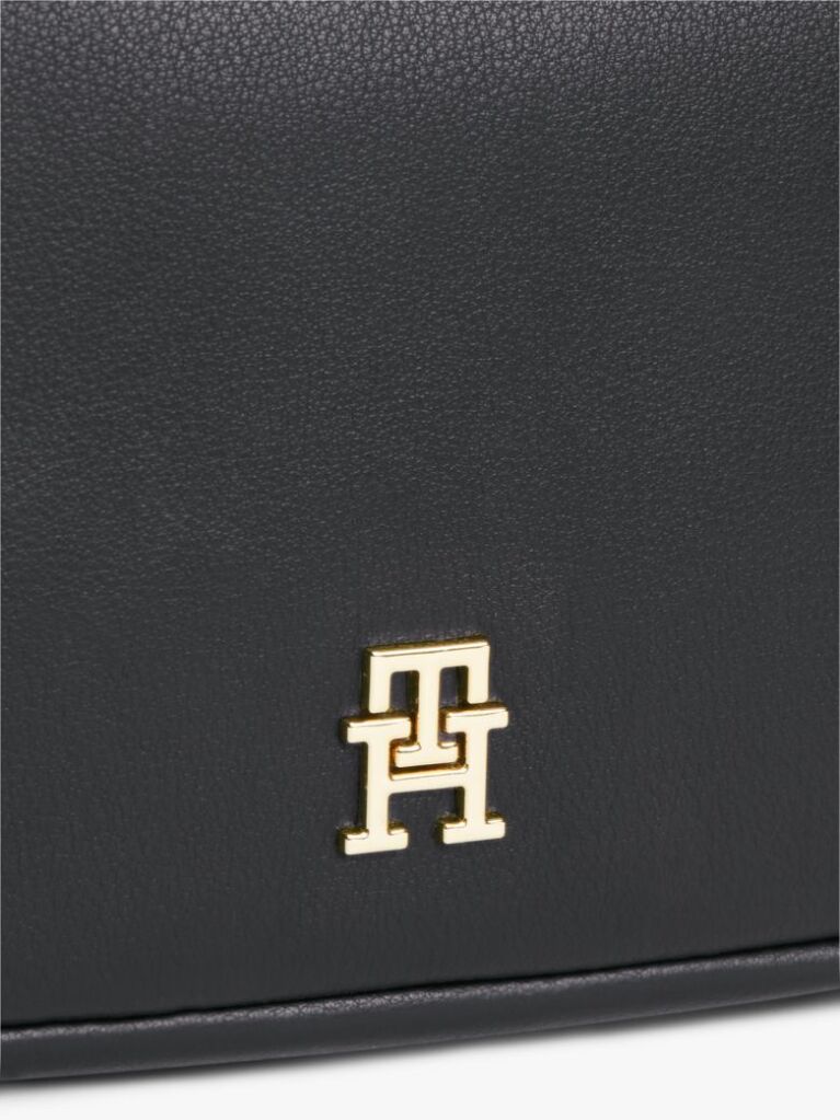 Negru Geanta Crossbody Camera Cu Logo Pe Banda  Femei
