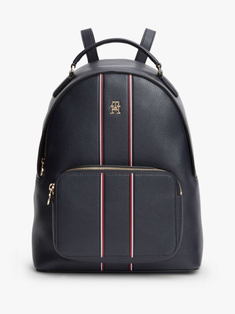 Blue Signature Pebble Grain Dome Backpack  Women