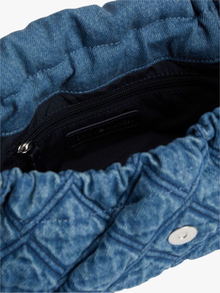 Denim Geanta De Umar Din Denim Matlasat Cu Monograma TH  Femei