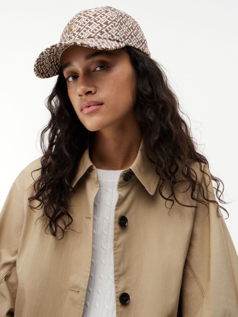 Multi TH Monogram Jacquard Baseball Cap  Women
