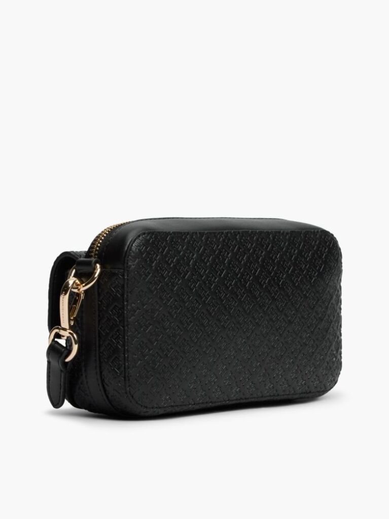 Negru Geanta Crossbody Camera Cu Imprimeu Hilfger Icon  Femei