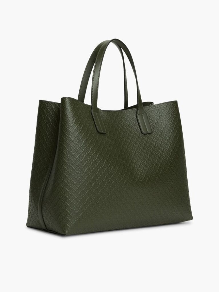 Verde Geanta Satchel Cu Imprimeu Hilfiger Icon Si Portofel Pentru Monede  Femei
