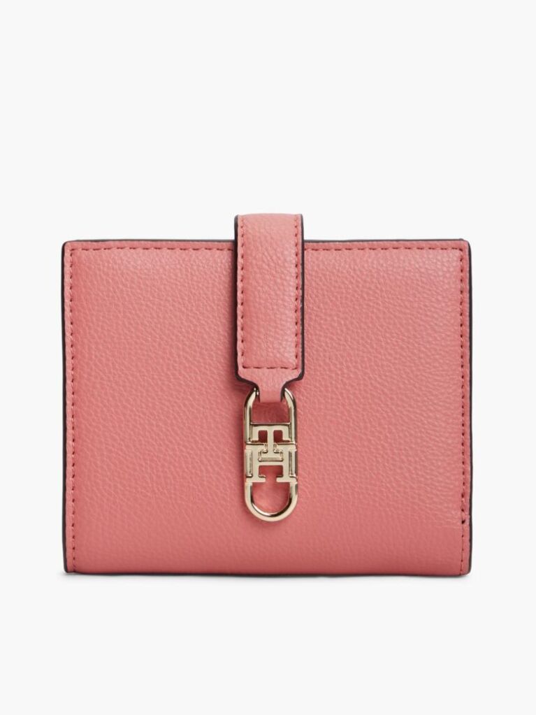 Roz Portofel Bifold Cu Monograma TH  Femei