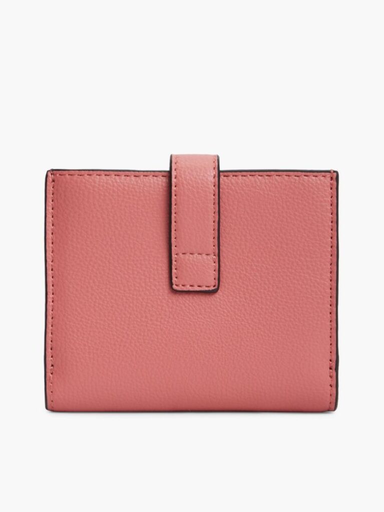 Roz Portofel Bifold Cu Monograma TH  Femei