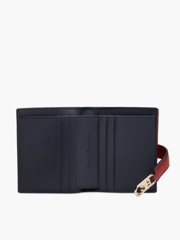Rosu Portofel Bifold Cu Monograma TH  Femei