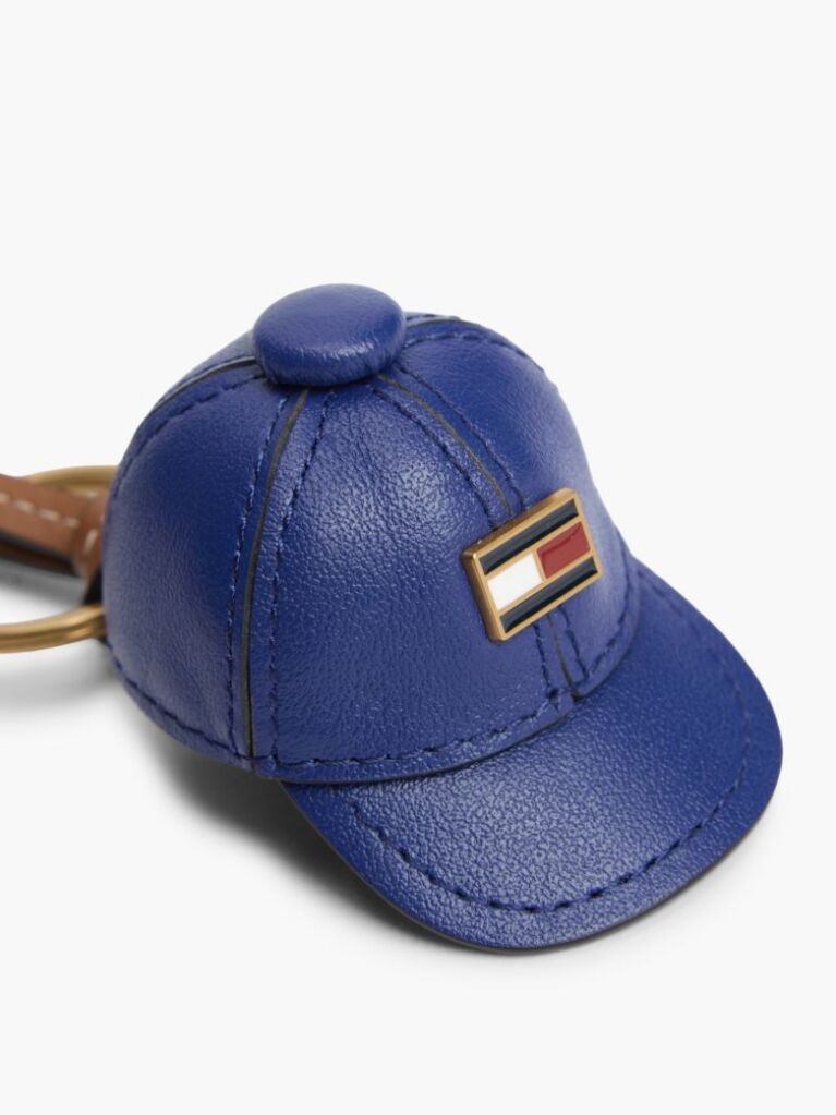 Blue Breloc Cu Sapca Din Piele   Femei