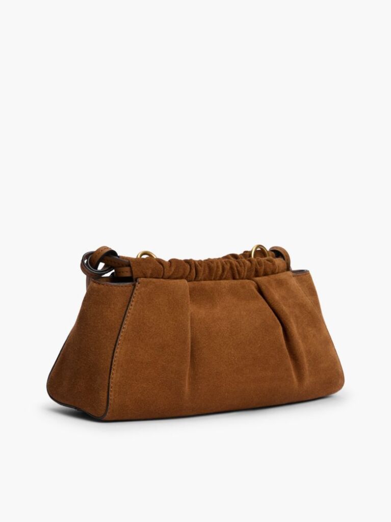 Brown Soft Suede Crossbody Bag  Women