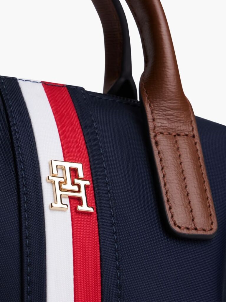 Blue Geanta Crossbody Tote Cu Dunga Global  Femei