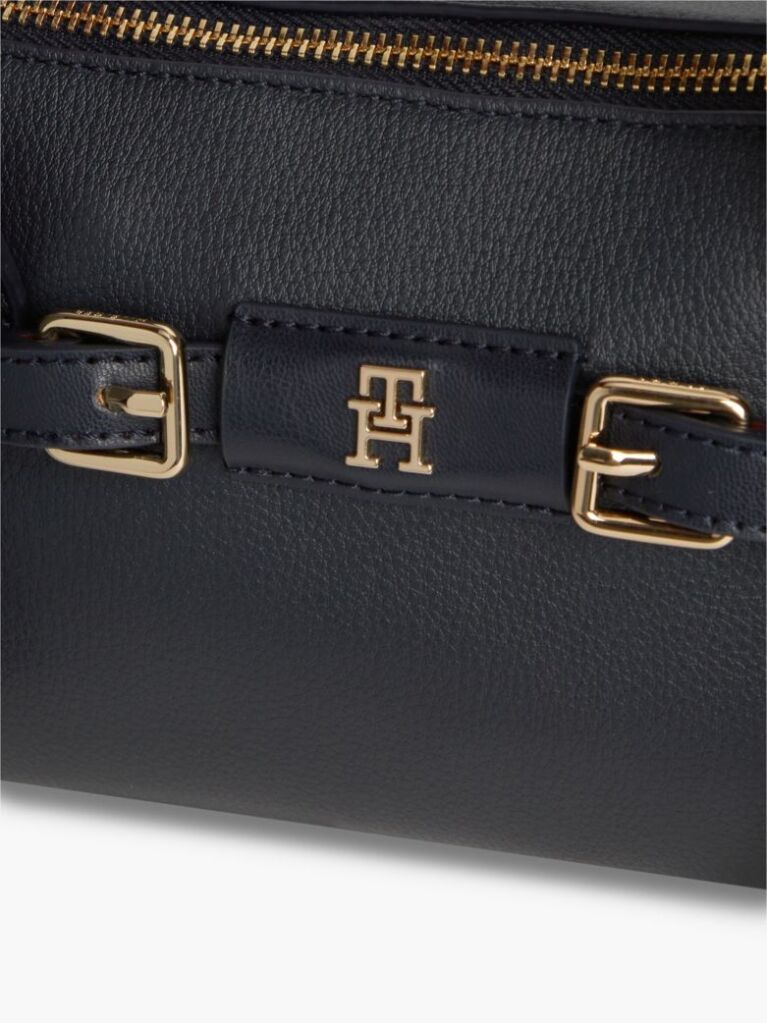 Blue Geanta Tote Crossbody Cu Catarama La Inchidere  Femei