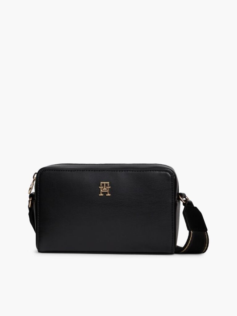 Negru Geanta Crossbody Camera Cu Logo Repetat Pe Bareta  Femei