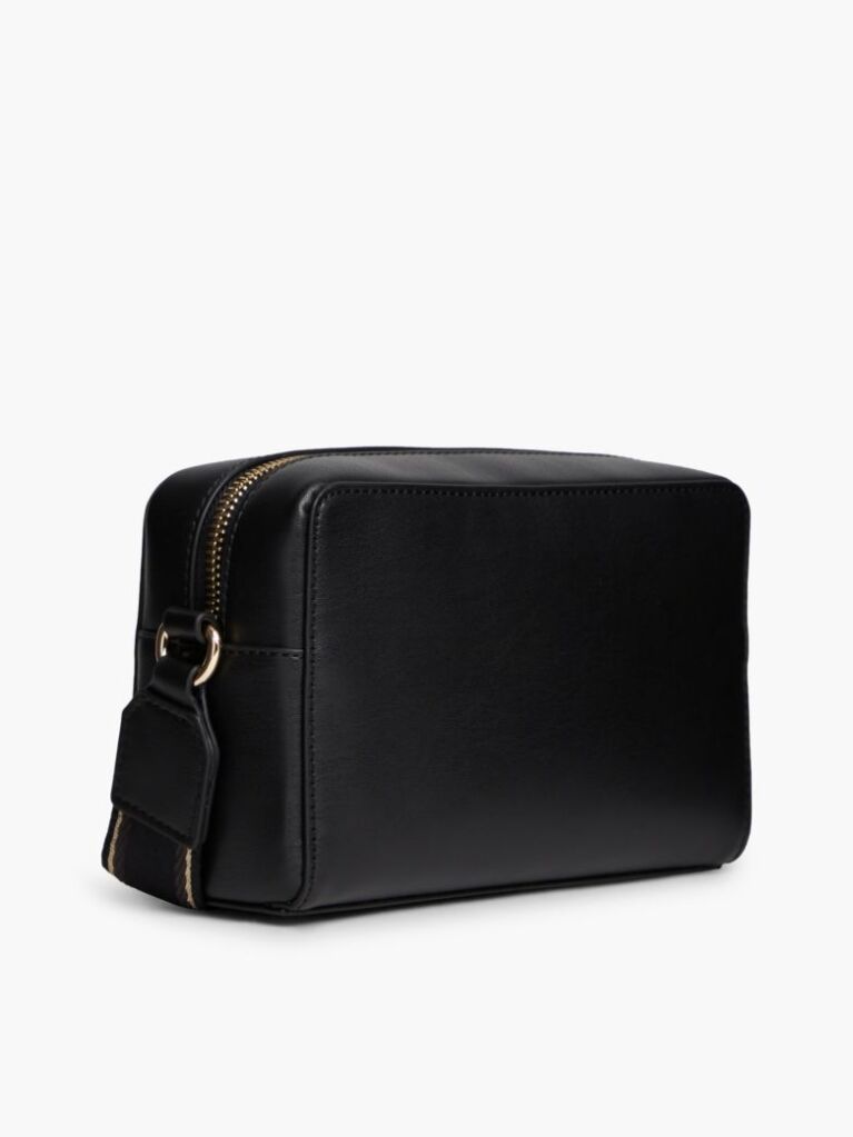 Negru Geanta Crossbody Camera Cu Logo Repetat Pe Bareta  Femei