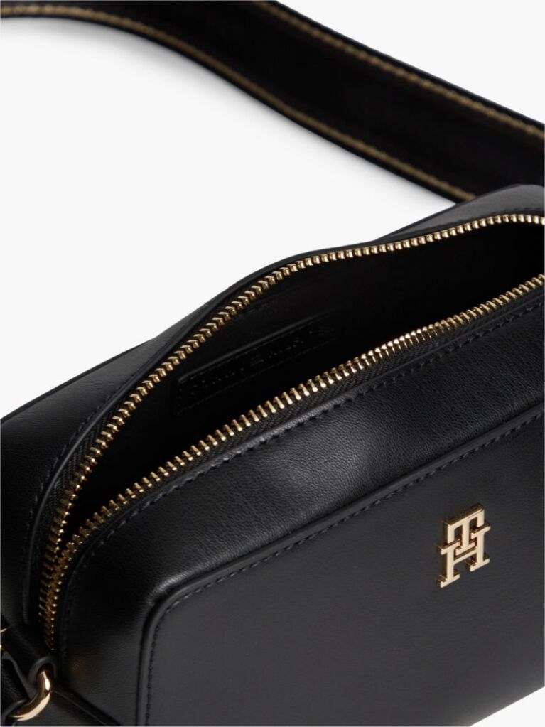 Negru Geanta Crossbody Camera Cu Logo Repetat Pe Bareta  Femei