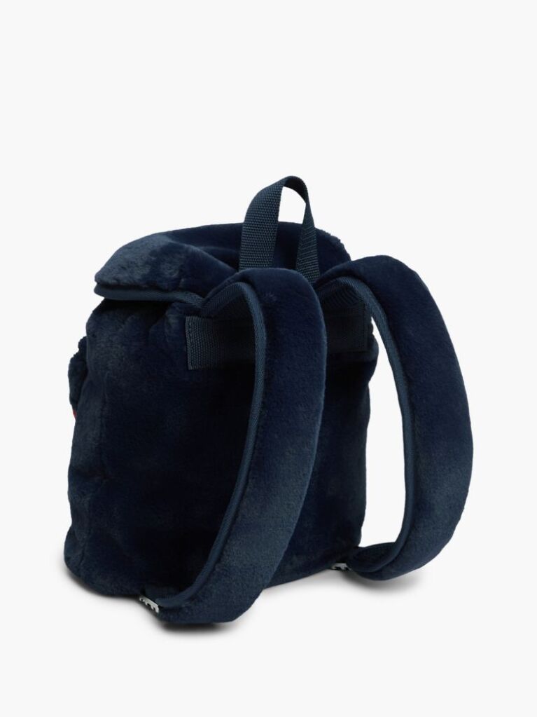 Blue Rucsac Din Blana Artificiala Cu Logo  Femei