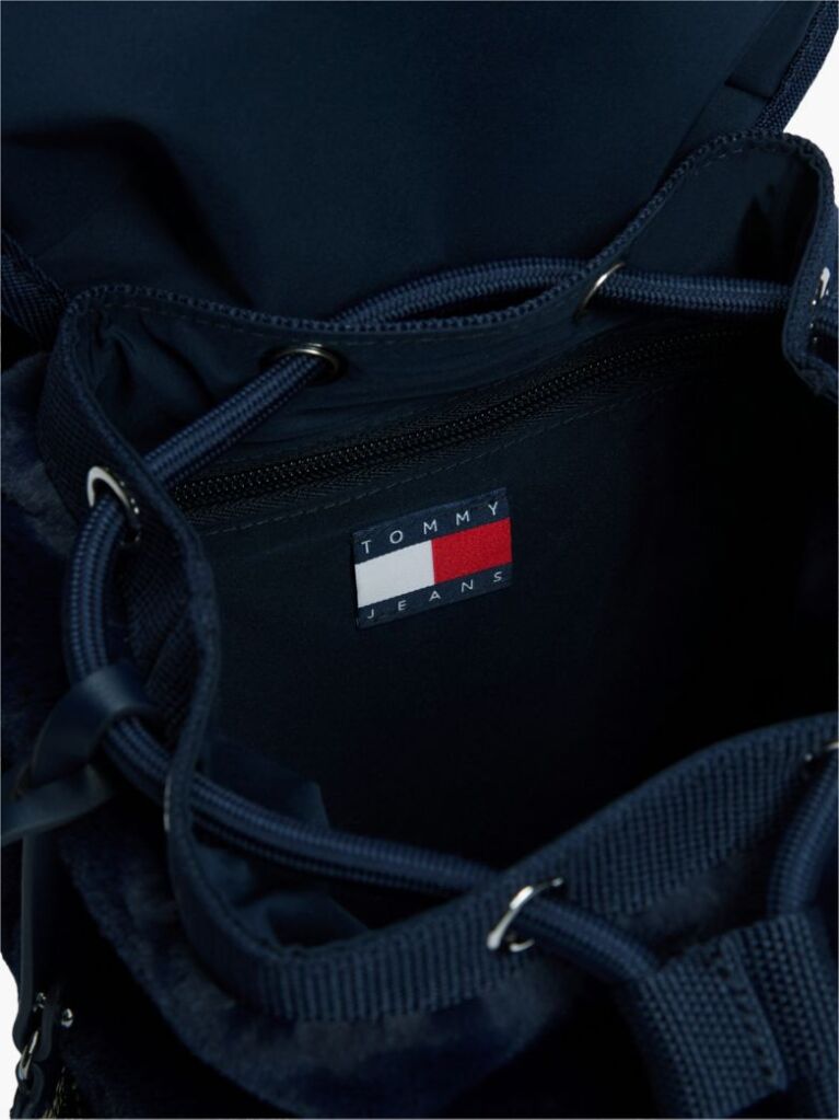 Blue Rucsac Din Blana Artificiala Cu Logo  Femei